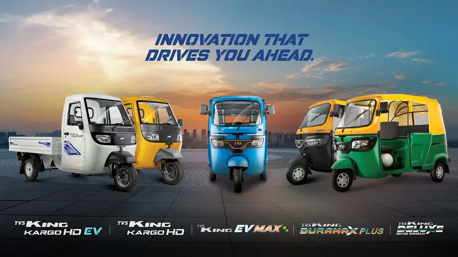 TVS King passenger and cargo three-wheelers available for test rides at Vijay TVS